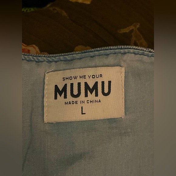 NWOT Show Me Your Mumu Vicky Vest Denim top Large saltwater - Picture 6 of 6